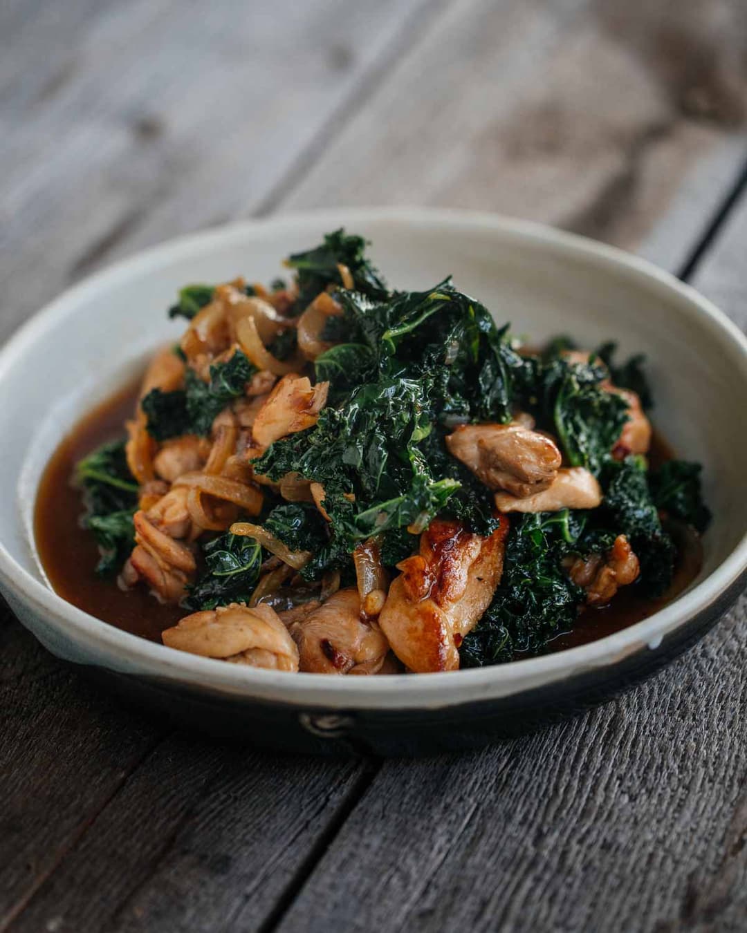 Chicken and Kale with Oyster Sauce Chicken and Kale with Oyster Sauce